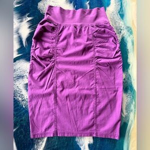 NEW with tag, WEARABLES by XCVI purple, rouched, SKIRT Sz Small OFFER or BUNDLE